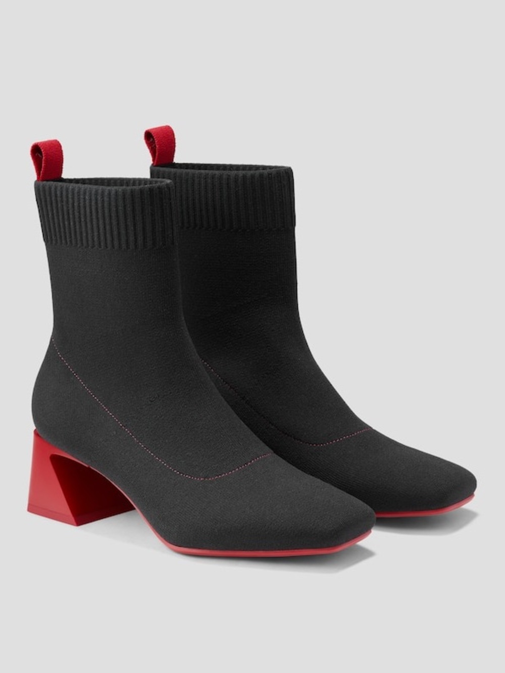 Regina Pro — Square-Toe Water-Repellent Block Heeled Boots